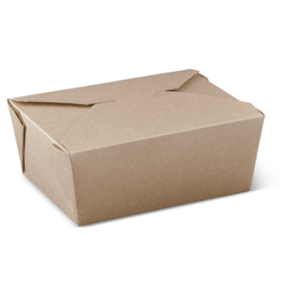 Rectangular kraft paper snack box 750 ml